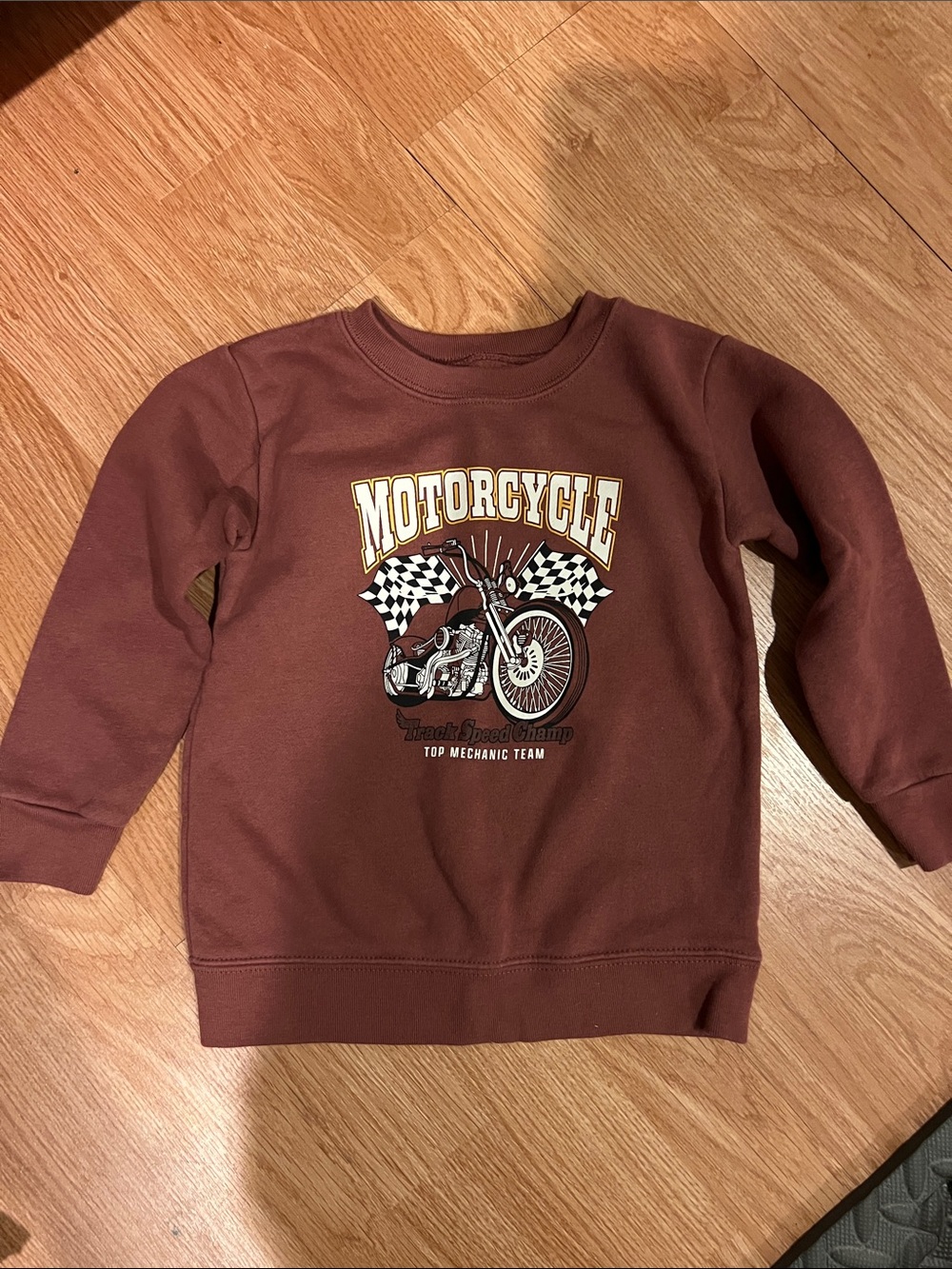 Garanimals Brown Motorcycle Graphic Sweatshirt